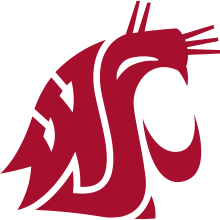 Washington State University Logo: W, S, U, letters create a cougar head.